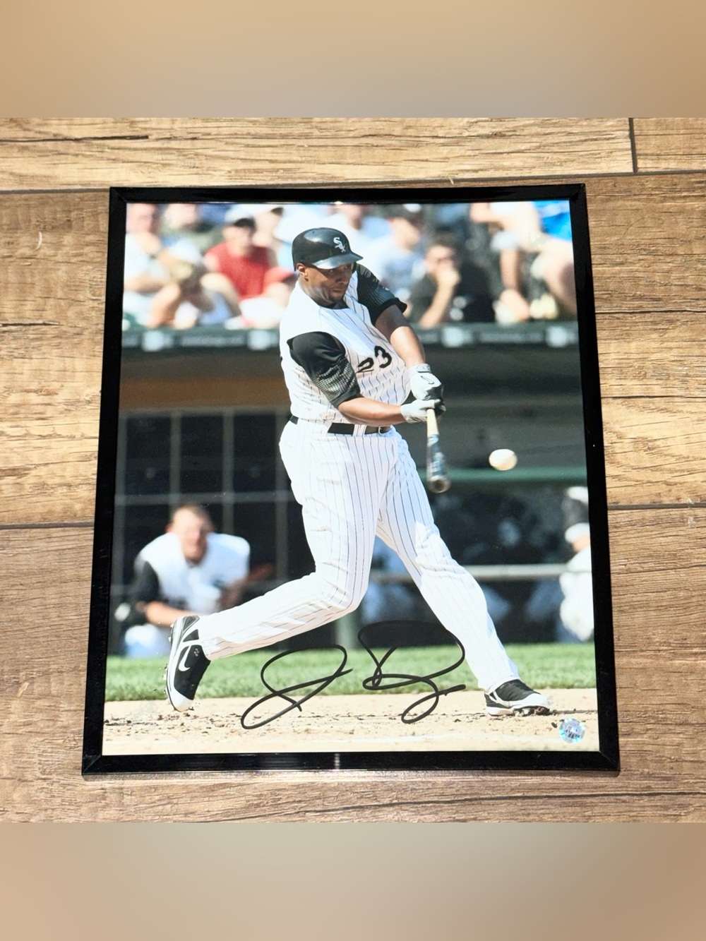 Chicago White Sox MLB Signed Official Autograph Jermaine Dye Framed Photo 8 x 10